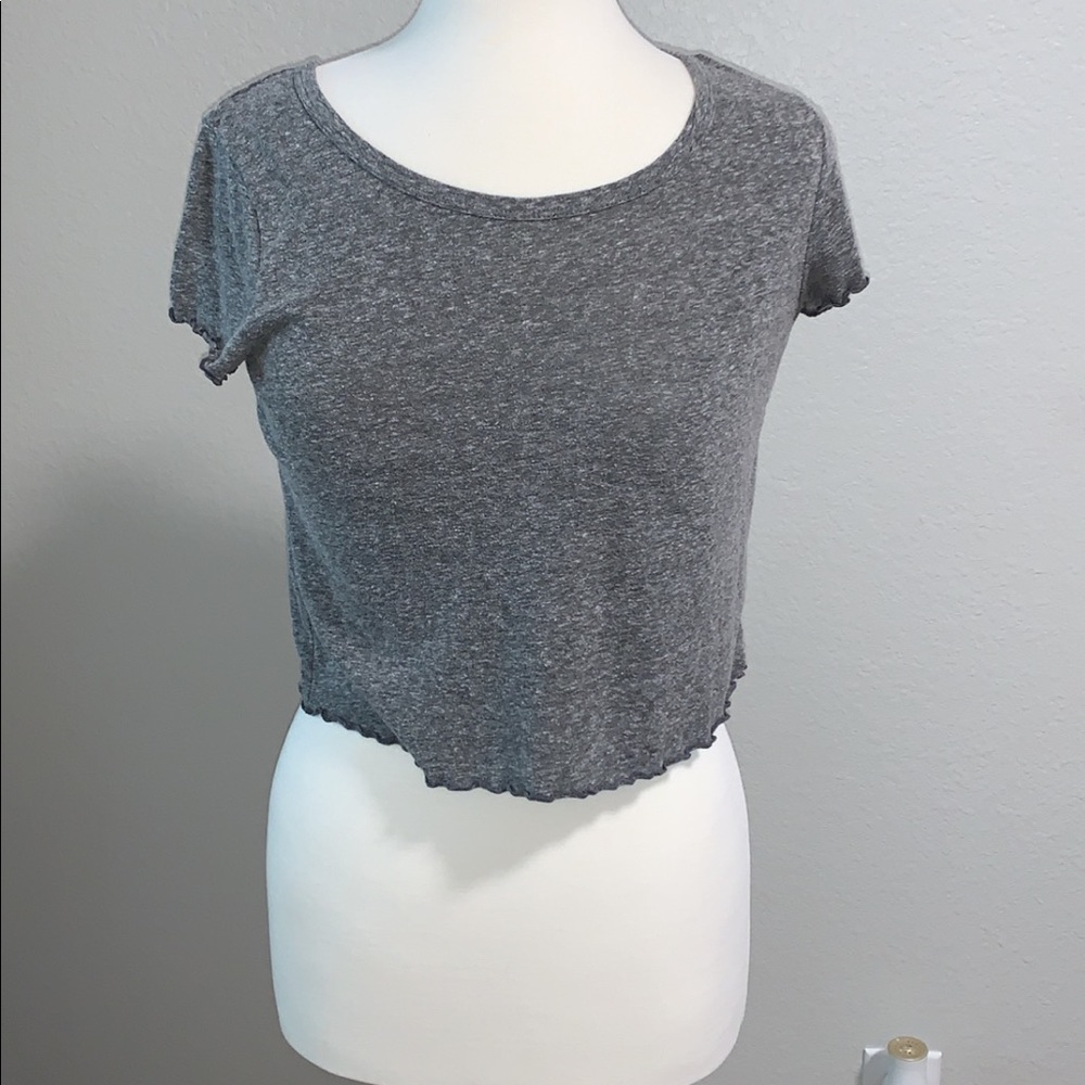 Grey crop top
